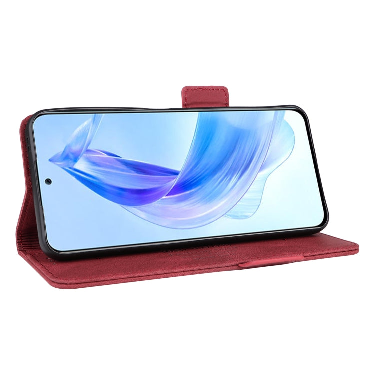 For Honor X50i / 90 Lite Magnetic Clasp Flip Leather Phone Case(Red) - Motorola Cases by PMC Jewellery | Online Shopping South Africa | PMC Jewellery | Buy Now Pay Later Mobicred