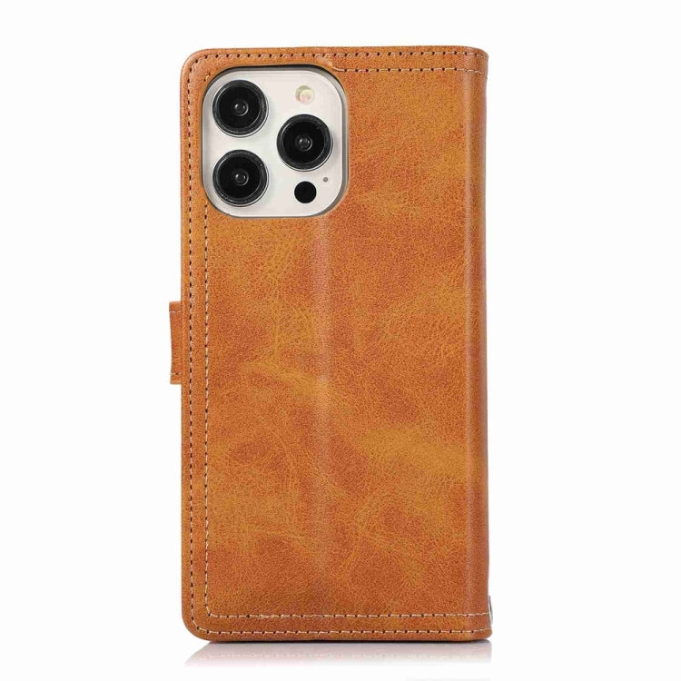 For iPhone 16 Pro Max Wristband Card Slot Leather Phone Case(Brown) - iPhone 16 Pro Max Cases by PMC Jewellery | Online Shopping South Africa | PMC Jewellery | Buy Now Pay Later Mobicred