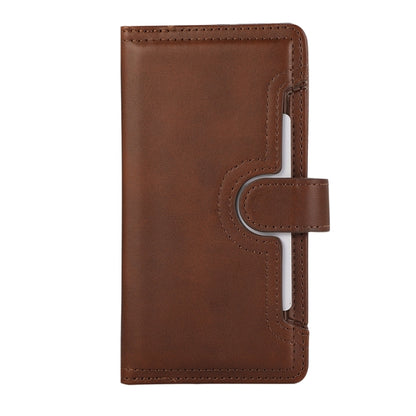 For iPhone 16 Wristband Card Slot Leather Phone Case(Coffee) - iPhone 16 Cases by PMC Jewellery | Online Shopping South Africa | PMC Jewellery | Buy Now Pay Later Mobicred