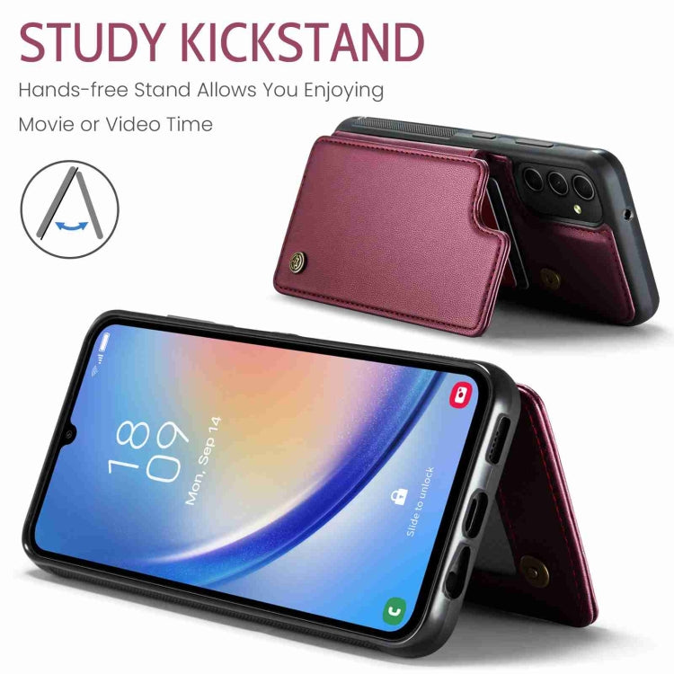 For Samsung Galaxy A54 5G CaseMe C22 Card Slots Holder RFID Anti-theft Phone Case(Wine Red) - Galaxy Phone Cases by CaseMe | Online Shopping South Africa | PMC Jewellery | Buy Now Pay Later Mobicred