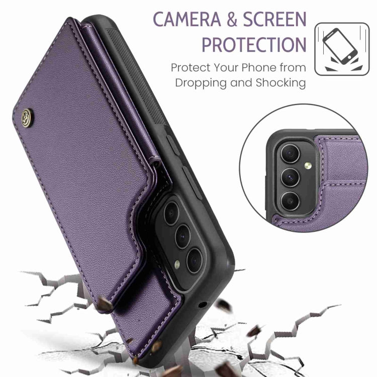 For Samsung Galaxy A54 5G CaseMe C22 Card Slots Holder RFID Anti-theft Phone Case(Purple) - Galaxy Phone Cases by CaseMe | Online Shopping South Africa | PMC Jewellery | Buy Now Pay Later Mobicred