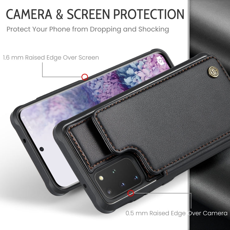 For Samsung Galaxy S20+ CaseMe C22 Card Slots Holder RFID Anti-theft Phone Case(Black) - Galaxy Phone Cases by CaseMe | Online Shopping South Africa | PMC Jewellery | Buy Now Pay Later Mobicred