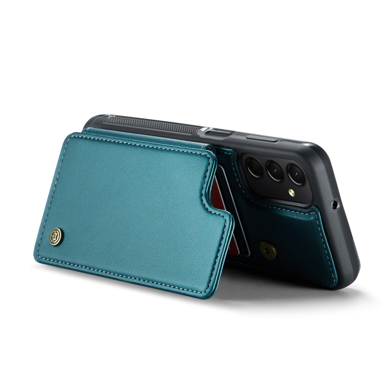 For Samsung Galaxy A24 4G CaseMe C22 Card Slots Holder RFID Anti-theft Phone Case(Blue Green) - Galaxy Phone Cases by CaseMe | Online Shopping South Africa | PMC Jewellery | Buy Now Pay Later Mobicred