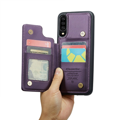 For Samsung Galaxy A30s/A50s/A50 CaseMe C22 Card Slots Holder RFID Anti-theft Phone Case(Purple) - Galaxy Phone Cases by CaseMe | Online Shopping South Africa | PMC Jewellery | Buy Now Pay Later Mobicred