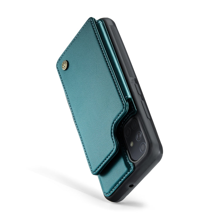 For Samsung Galaxy A51 4G CaseMe C22 Card Slots Holder RFID Anti-theft Phone Case(Blue Green) - Galaxy Phone Cases by CaseMe | Online Shopping South Africa | PMC Jewellery | Buy Now Pay Later Mobicred