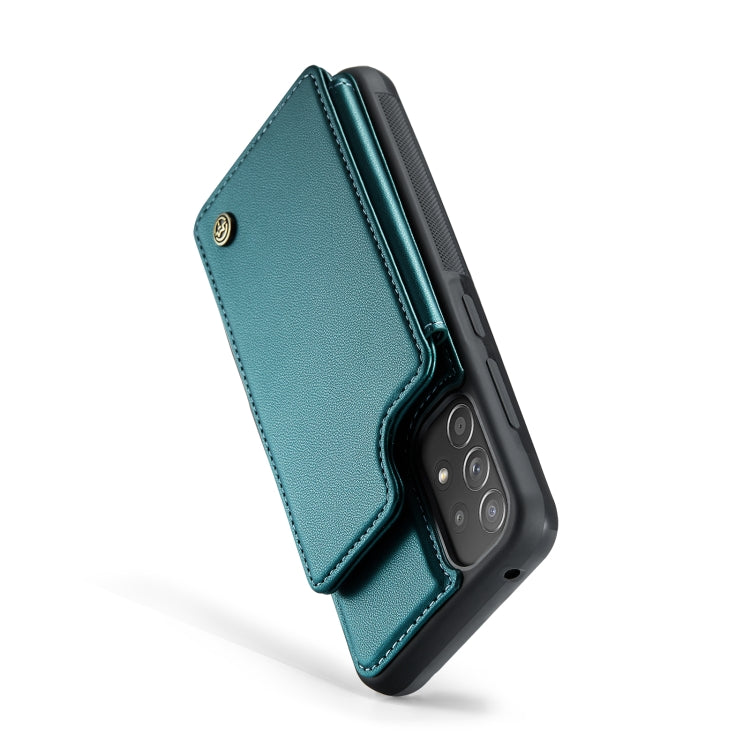 For Samsung Galaxy A52 4G/5G/A52s 5G CaseMe C22 Card Slots Holder RFID Anti-theft Phone Case(Blue Green) - Galaxy Phone Cases by CaseMe | Online Shopping South Africa | PMC Jewellery | Buy Now Pay Later Mobicred