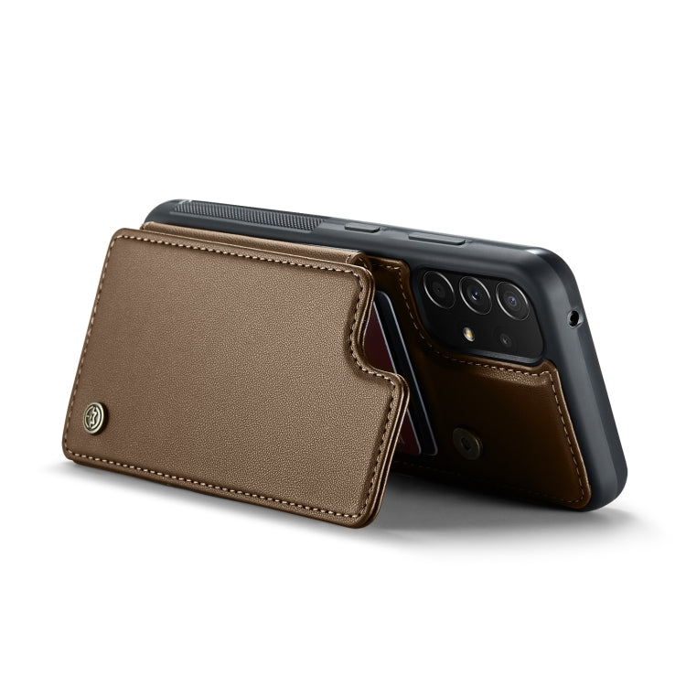 For Samsung Galaxy A52 4G/5G/A52s 5G CaseMe C22 Card Slots Holder RFID Anti-theft Phone Case(Brown) - Galaxy Phone Cases by CaseMe | Online Shopping South Africa | PMC Jewellery | Buy Now Pay Later Mobicred