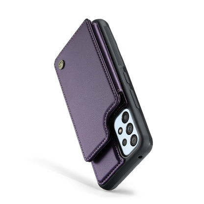 For Samsung Galaxy A53 5G CaseMe C22 Card Slots Holder RFID Anti-theft Phone Case(Purple) - Galaxy Phone Cases by CaseMe | Online Shopping South Africa | PMC Jewellery | Buy Now Pay Later Mobicred