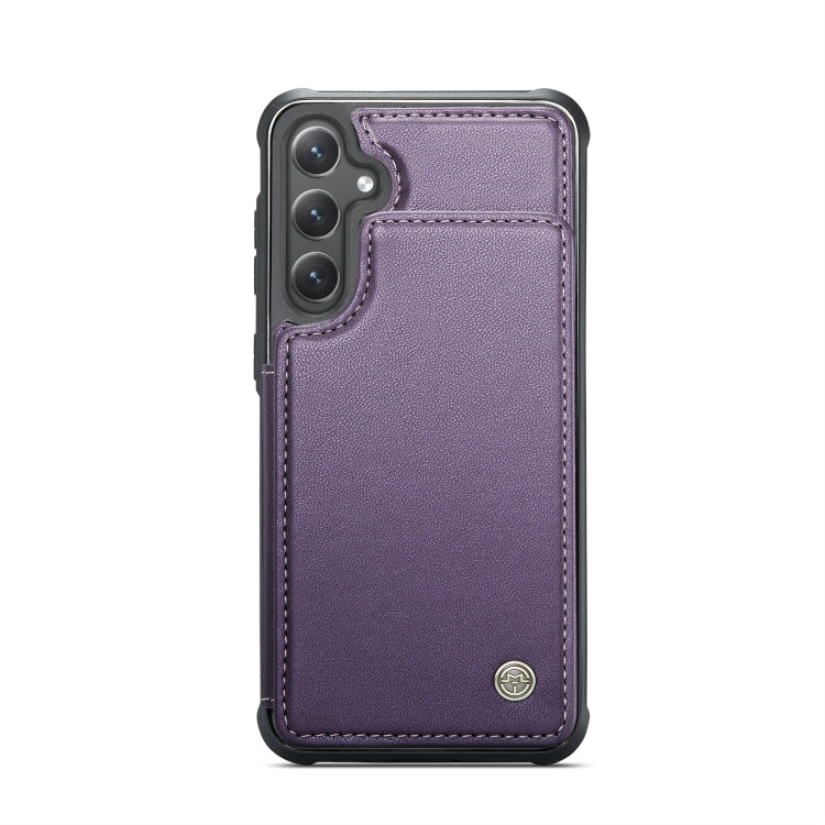 For Samsung Galaxy S23 FE 5G CaseMe C22 Card Slots Holder RFID Anti-theft Phone Case(Purple) - free shipping - PMC Jewellery - Order now!