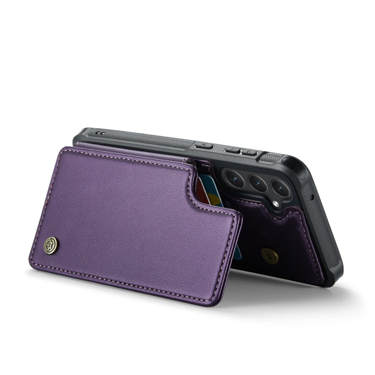 For Samsung Galaxy S23 FE 5G CaseMe C22 Card Slots Holder RFID Anti-theft Phone Case(Purple) - free shipping - PMC Jewellery - Order now!