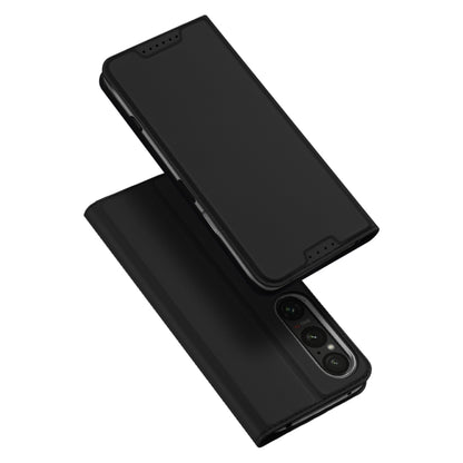 For Sony Xperia 1 VI DUX DUCIS Skin Pro Series Flip Leather Phone Case(Black) - Sony Cases by DUX DUCIS | Online Shopping South Africa | PMC Jewellery | Buy Now Pay Later Mobicred