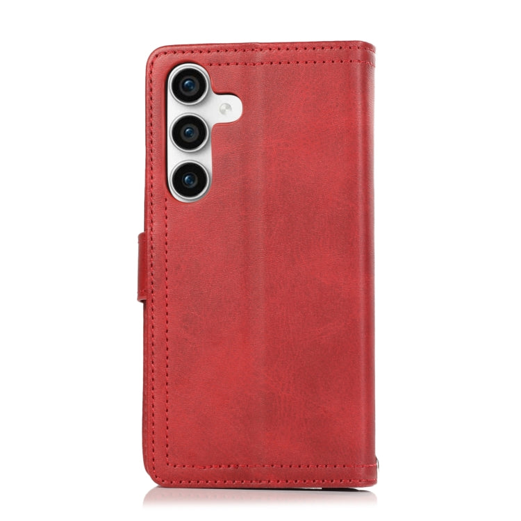 For Samsung Galaxy S24+ 5G Wristband Card Slot Leather Phone Case(Red) - Galaxy S24+ 5G Cases by PMC Jewellery | Online Shopping South Africa | PMC Jewellery | Buy Now Pay Later Mobicred