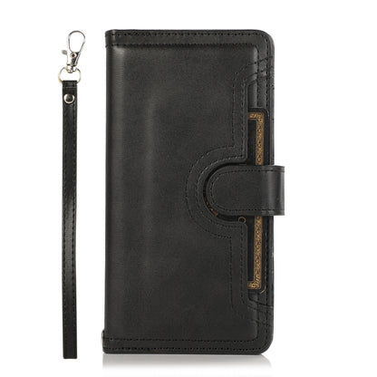 For Samsung Galaxy S24+ 5G Wristband Card Slot Leather Phone Case(Black) - Galaxy S24+ 5G Cases by PMC Jewellery | Online Shopping South Africa | PMC Jewellery | Buy Now Pay Later Mobicred