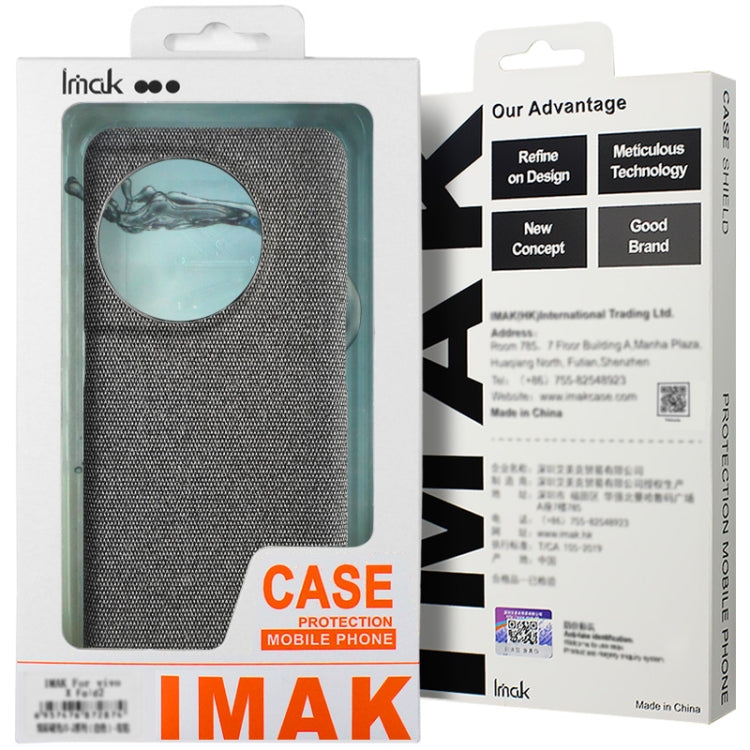 For Huawei Pura 70 Ultra imak Ruiyi Series Cloth Texture PU + PC Phone Case(Black) - Huawei Cases by imak | Online Shopping South Africa | PMC Jewellery | Buy Now Pay Later Mobicred