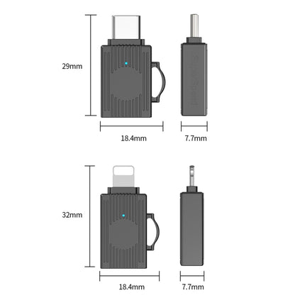 USB to USB-C / Type-C Multifunction Travel Case Shape Apapter(Light Gold) - Converter & Adapter by PMC Jewellery | Online Shopping South Africa | PMC Jewellery | Buy Now Pay Later Mobicred