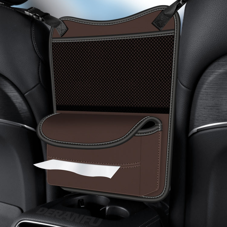 3054 Napa Texture Leather Car Center Console Storage Bag(Brown) - Stowing Tidying by PMC Jewellery | Online Shopping South Africa | PMC Jewellery | Buy Now Pay Later Mobicred