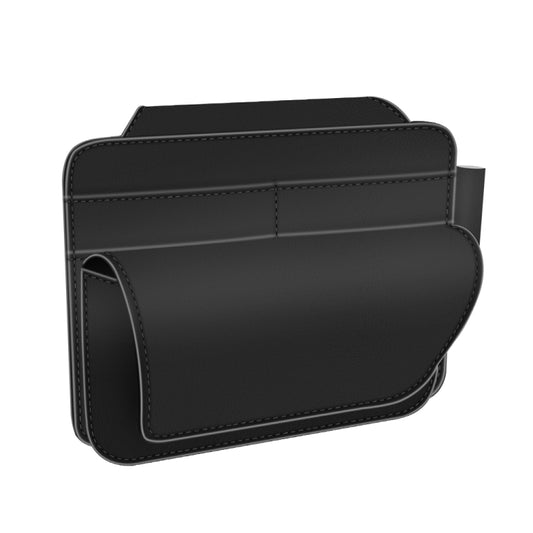 3073 Napa Texture Leather Car Removable Glasses Storage Bag(Black) - Sunglasses & Glasses Clips by PMC Jewellery | Online Shopping South Africa | PMC Jewellery | Buy Now Pay Later Mobicred