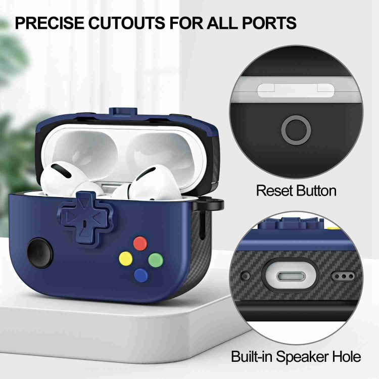 For AirPods Pro 2 Game Console Shape Wireless Earphones Protective Case(Yellow) - For AirPods Pro 2 by PMC Jewellery | Online Shopping South Africa | PMC Jewellery | Buy Now Pay Later Mobicred