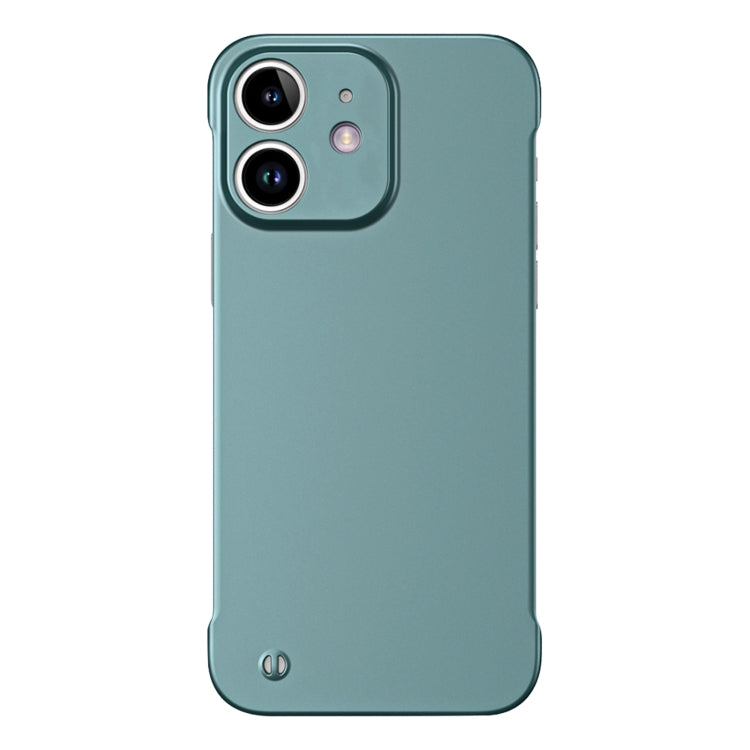 For iPhone 11 Frameless Metallic Paint Hybrid PC Phone Case(Green) - iPhone 11 Cases by PMC Jewellery | Online Shopping South Africa | PMC Jewellery | Buy Now Pay Later Mobicred