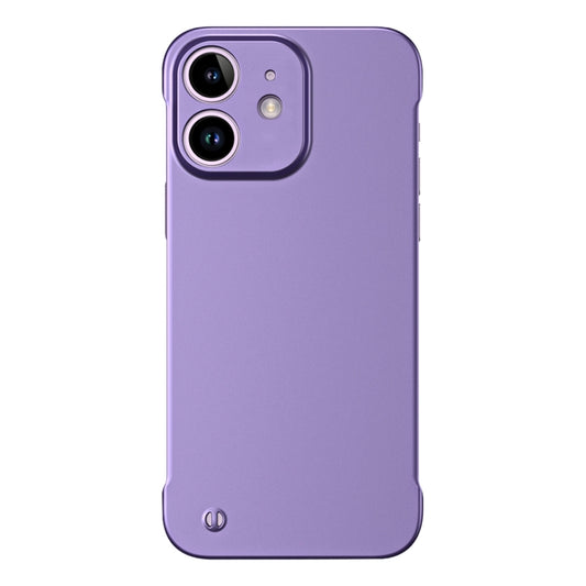 For iPhone 11 Frameless Metallic Paint Hybrid PC Phone Case(Deep Purple) - iPhone 11 Cases by PMC Jewellery | Online Shopping South Africa | PMC Jewellery | Buy Now Pay Later Mobicred