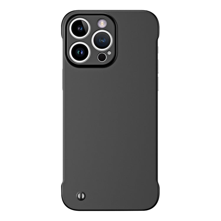 For iPhone 11 Pro Frameless Metallic Paint Hybrid PC Phone Case(Matte Black) - free shipping - PMC Jewellery - Order now!