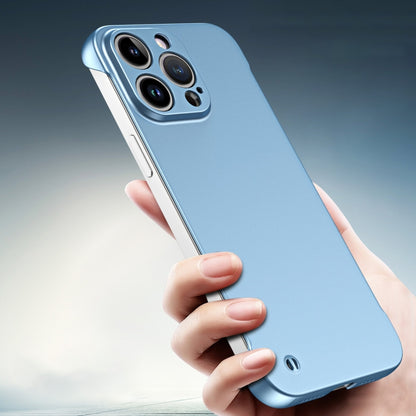 For iPhone 11 Pro Frameless Metallic Paint Hybrid PC Phone Case(Sierra Blue) - iPhone 11 Pro Cases by PMC Jewellery | Online Shopping South Africa | PMC Jewellery | Buy Now Pay Later Mobicred