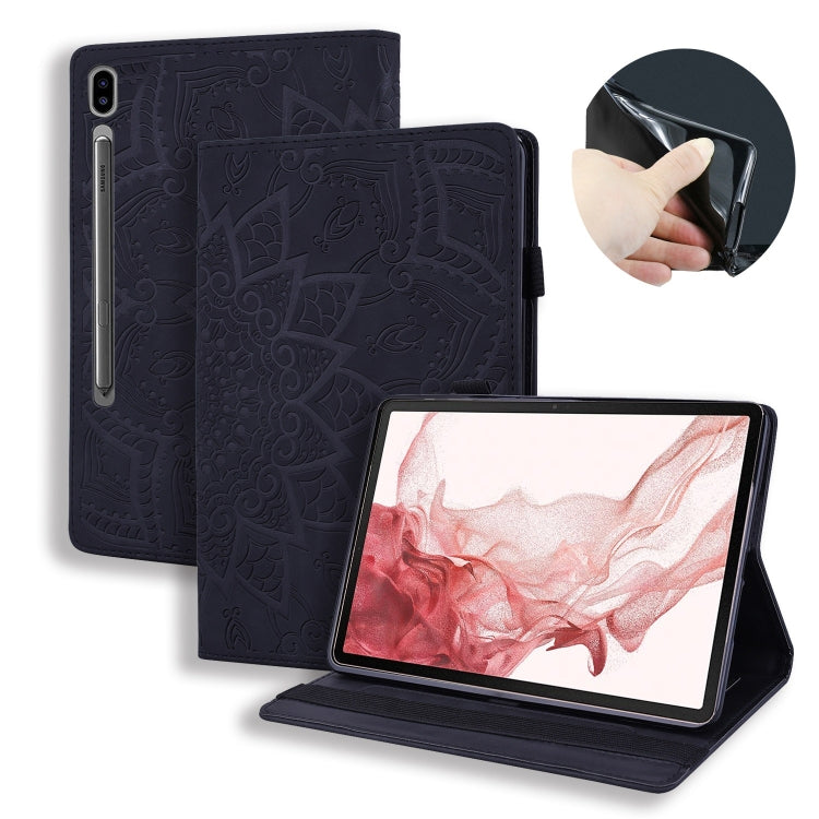 For Samsung Galaxy Tab S11 / S10 / S9 FE Calf Texture Embossed Leather Tablet Case(Black) - free shipping - PMC Jewellery - Order now!