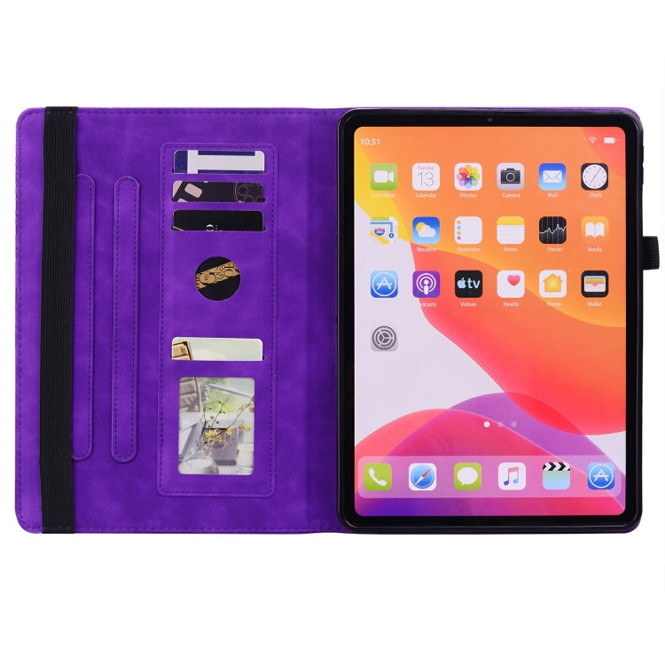 For Lenovo Tab M11 / Xiaoxin Pad 11 2024 Calf Texture Embossed Leather Tablet Case(Purple) - Lenovo by PMC Jewellery | Online Shopping South Africa | PMC Jewellery | Buy Now Pay Later Mobicred