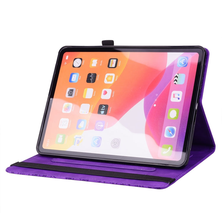 For Lenovo Tab M11 / Xiaoxin Pad 11 2024 Calf Texture Embossed Leather Tablet Case(Purple) - Lenovo by PMC Jewellery | Online Shopping South Africa | PMC Jewellery | Buy Now Pay Later Mobicred