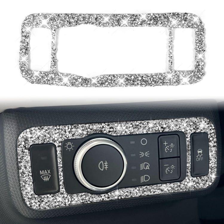 For Ford Mustang Mach E 2021 Car Headlight Switch Panel Diamond Decorative Sticker - Car Interior Mouldings by PMC TechLife | Online Shopping South Africa | PMC TechLife | Buy Now Pay Later Mobicred