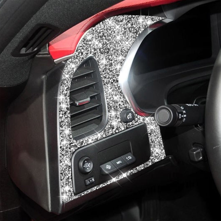 For Chevrolet Corvette C7 2014-2019 Car Left Air Outlet Panel Diamond Decorative Sticker, Left Drive - Car Interior Mouldings by PMC Jewellery | Online Shopping South Africa | PMC Jewellery | Buy Now Pay Later Mobicred