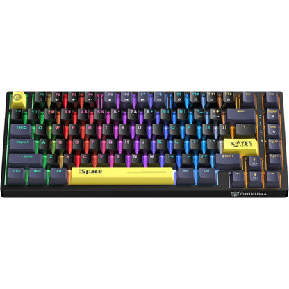 ONIKUMA G52 82 Keys RGB Lighting Wired Mechanical Keyboard, Type:Brown Switch(Black) - Wired Keyboard by ONIKUMA | Online Shopping South Africa | PMC Jewellery | Buy Now Pay Later Mobicred