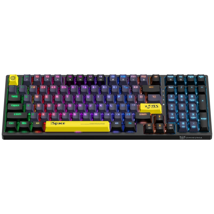 ONIKUMA G38 98 Keys RGB Lighting Wired Mechanical Keyboard, Type:Blue Switch(Black) - Wired Keyboard by ONIKUMA | Online Shopping South Africa | PMC Jewellery | Buy Now Pay Later Mobicred