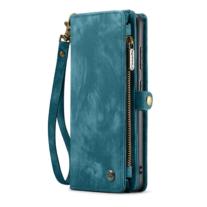 For Samsung Galaxy A35 5G CaseMe 008 Multifunctional Zipper Wallet Leather Phone Case with Lanyard(Blue) - Galaxy Phone Cases by CaseMe | Online Shopping South Africa | PMC Jewellery | Buy Now Pay Later Mobicred