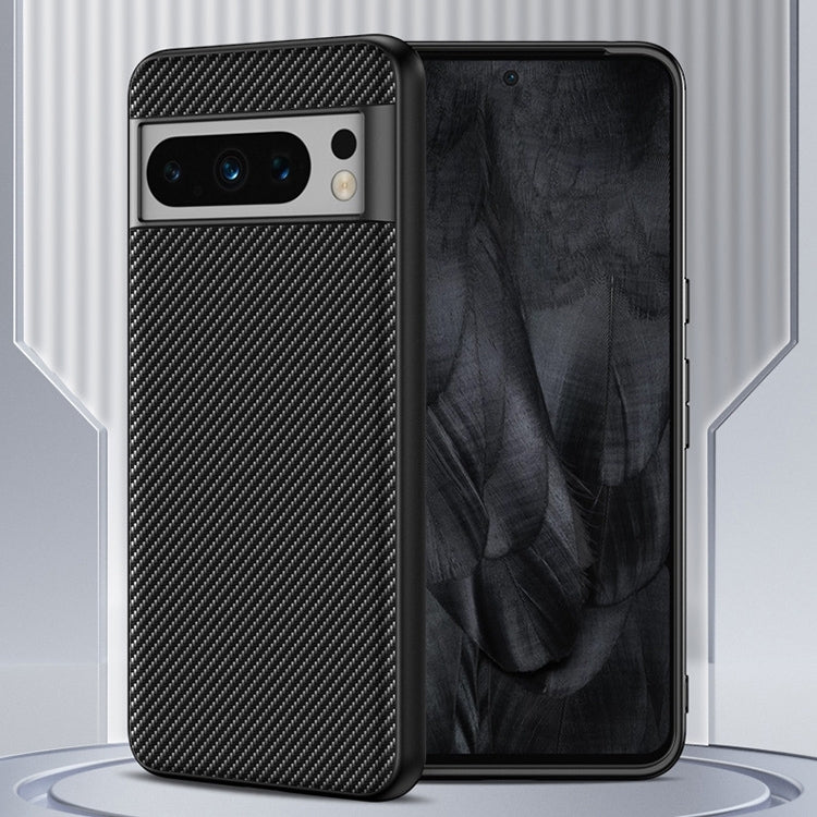 For Google Pixel 9 Ultra-thin Carbon Fiber Texture Printing Phone Case(Black Red) - Google Cases by PMC TechLife | Online Shopping South Africa | PMC TechLife | Buy Now Pay Later Mobicred