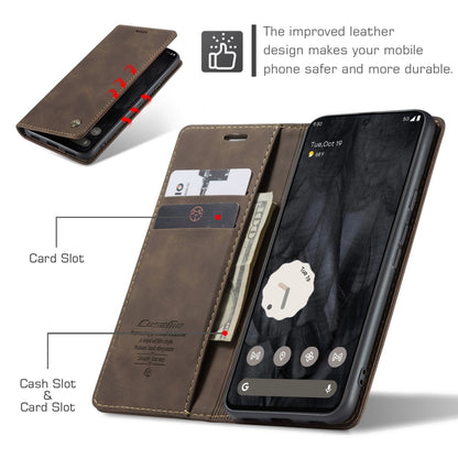 For Google Pixel 8 Pro CaseMe 013 Multifunctional Horizontal Flip Leather Phone Case(Coffee) - Google Cases by CaseMe | Online Shopping South Africa | PMC Jewellery | Buy Now Pay Later Mobicred