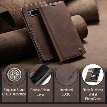 For Google Pixel 8 Pro CaseMe 013 Multifunctional Horizontal Flip Leather Phone Case(Coffee) - Google Cases by CaseMe | Online Shopping South Africa | PMC Jewellery | Buy Now Pay Later Mobicred