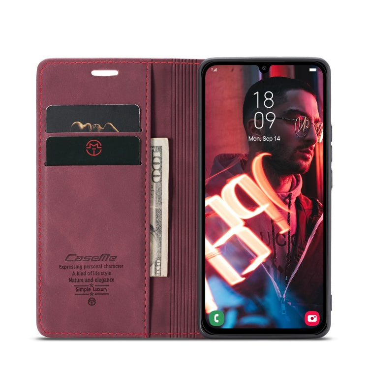 For Samsung Galaxy A15 5G CaseMe 013 Multifunctional Horizontal Flip Leather Phone Case(Wine Red) - Galaxy Phone Cases by CaseMe | Online Shopping South Africa | PMC Jewellery | Buy Now Pay Later Mobicred