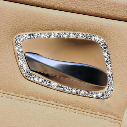 Car Door Handle Frame Diamond Decorative Sticker for BMW 3 Series E90 2005-2012, Modified 320i / 318i / 325i - Car Interior Mouldings by PMC Jewellery | Online Shopping South Africa | PMC Jewellery | Buy Now Pay Later Mobicred