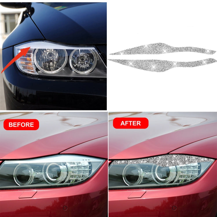 For BMW 3 Series E90 / 318i / 320i / 325i 2005-2008 Car Light Eyebrow Diamond Decorative Sticker - Car Interior Mouldings by PMC Jewellery | Online Shopping South Africa | PMC Jewellery | Buy Now Pay Later Mobicred