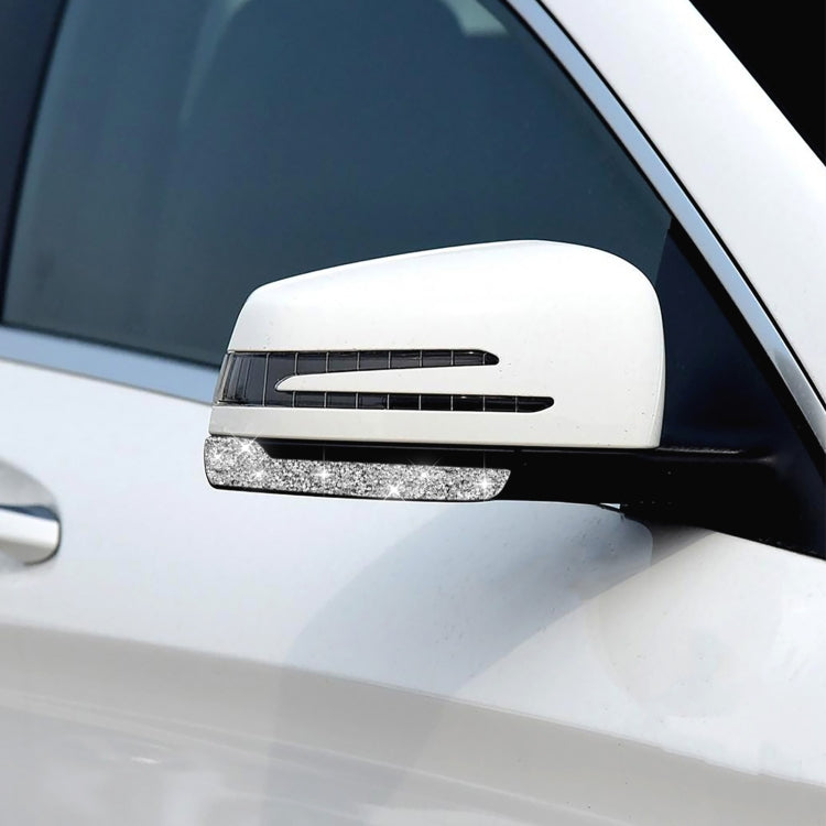 For Mercedes-Benz A/B/C/E Class Car Rearview Mirror Anti-collision Strip A Diamond Decorative Sticker, Left and Right Drive - Car Interior Mouldings by PMC Jewellery | Online Shopping South Africa | PMC Jewellery | Buy Now Pay Later Mobicred