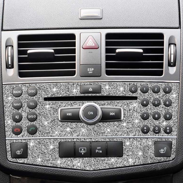 For Mercedes-Benz C-class W204 2007-2010 Car Central Control Panel B Diamond Decorative Sticker, Left and Right Drive - Car Interior Mouldings by PMC Jewellery | Online Shopping South Africa | PMC Jewellery | Buy Now Pay Later Mobicred