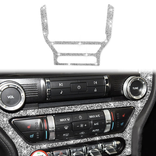 For Ford Mustang 2015-2020 Car CD Panel Diamond Decoration Sticker, Left and Right Drive - Car Interior Mouldings by PMC Jewellery | Online Shopping South Africa | PMC Jewellery | Buy Now Pay Later Mobicred