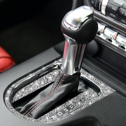 For Ford Mustang 2015-2020 3pcs Car Gear Shift Outer Ring Diamond Decoration Sticker, Right Drive - Car Interior Mouldings by PMC Jewellery | Online Shopping South Africa | PMC Jewellery | Buy Now Pay Later Mobicred