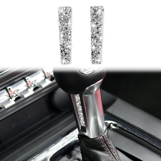 For Ford Mustang 2015-2020 Car Gear Handle Side Diamond Decoration Sticker, Left and Right Drive - Car Interior Mouldings by PMC Jewellery | Online Shopping South Africa | PMC Jewellery | Buy Now Pay Later Mobicred