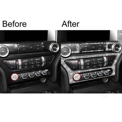 For Ford Mustang 2015-2020 Car Central Control CD Frame Diamond Decoration Sticker, Left and Right Drive - Car Interior Mouldings by PMC Jewellery | Online Shopping South Africa | PMC Jewellery | Buy Now Pay Later Mobicred