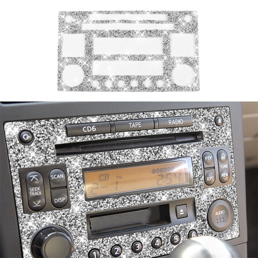 For Nissan 350Z 2003-2009 Car CD Radio Play Panel Diamond Decorative Sticker,Left and Right Drive Universal - Car Interior Mouldings by PMC Jewellery | Online Shopping South Africa | PMC Jewellery | Buy Now Pay Later Mobicred