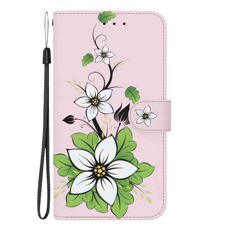For Xiaomi 13 5G Crystal Texture Colored Drawing Leather Phone Case(Lily) - 13 Cases by PMC Jewellery | Online Shopping South Africa | PMC Jewellery | Buy Now Pay Later Mobicred