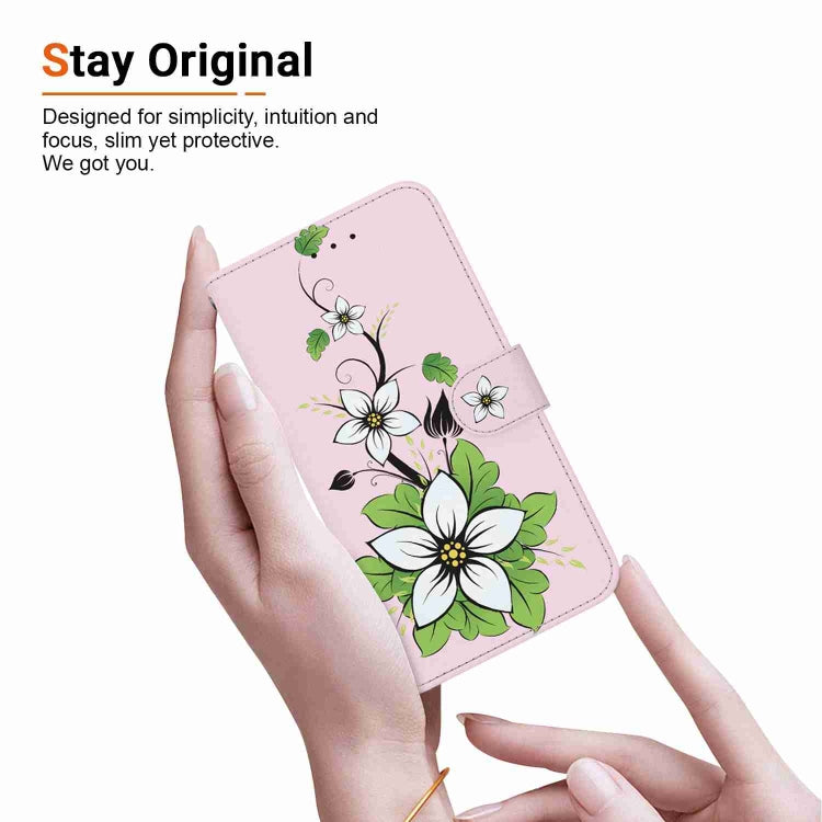 For Xiaomi 13 5G Crystal Texture Colored Drawing Leather Phone Case(Lily) - 13 Cases by PMC Jewellery | Online Shopping South Africa | PMC Jewellery | Buy Now Pay Later Mobicred