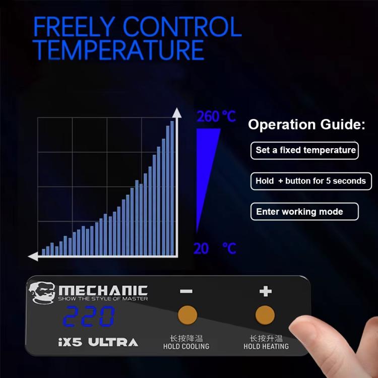 Mechanical IX5 Ultra Universal Preheating Platform for Motherboard Repair, Plug:EU - free shipping - PMC TechLife - Order now!